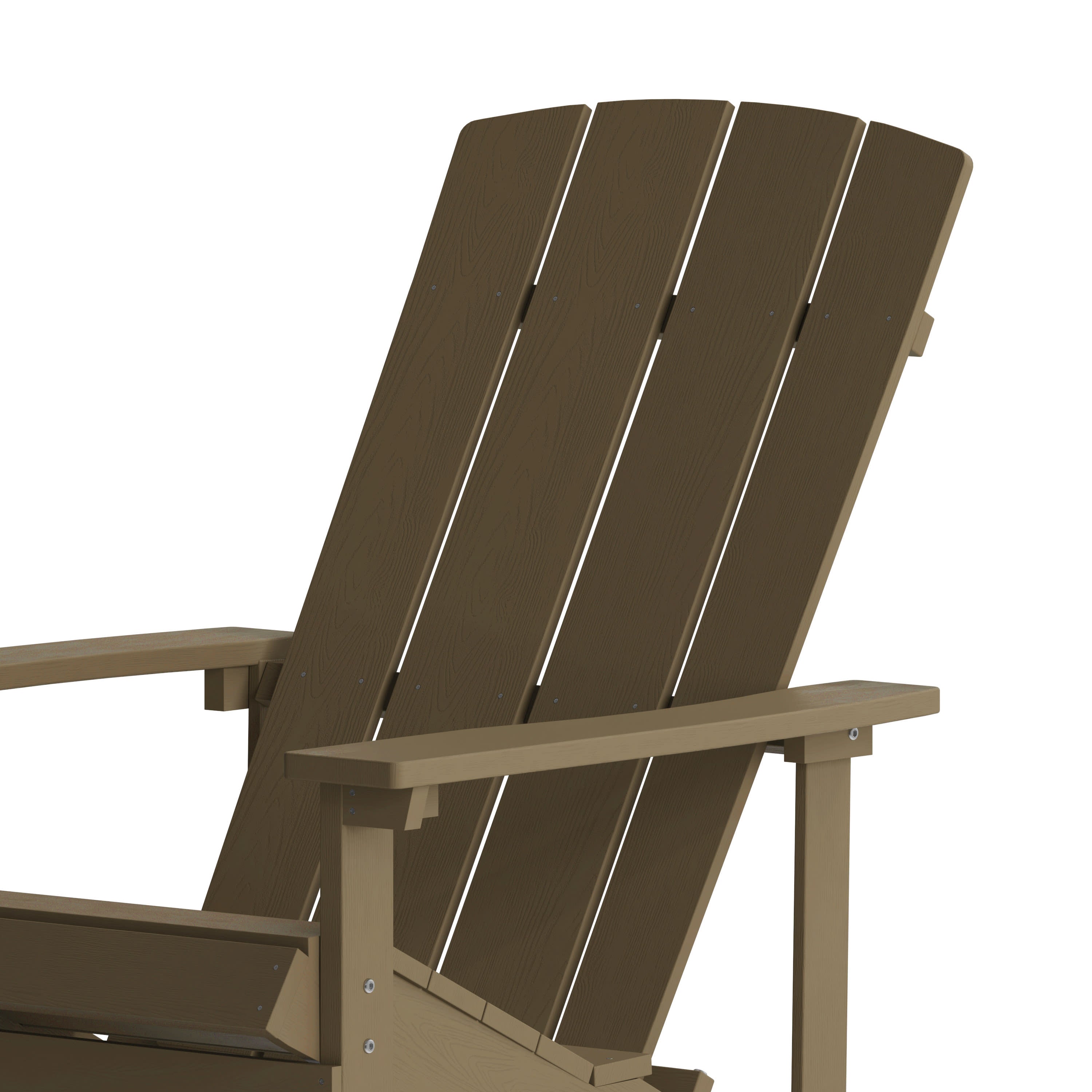 Charlestown Commercial All Weather Poly Resin Wood Adirondack Chair
