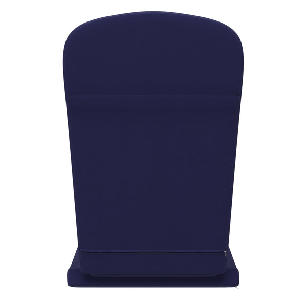 Blue |#| Set of 2 All-Weather High Back Adirondack Chair Cushions in Blue