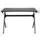 Gaming Desk & Ergonomic Gaming Chair with Footrest & Detachable Pillow Headrest