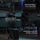 Gaming Desk & Ergonomic Gaming Chair with Footrest & Detachable Pillow Headrest
