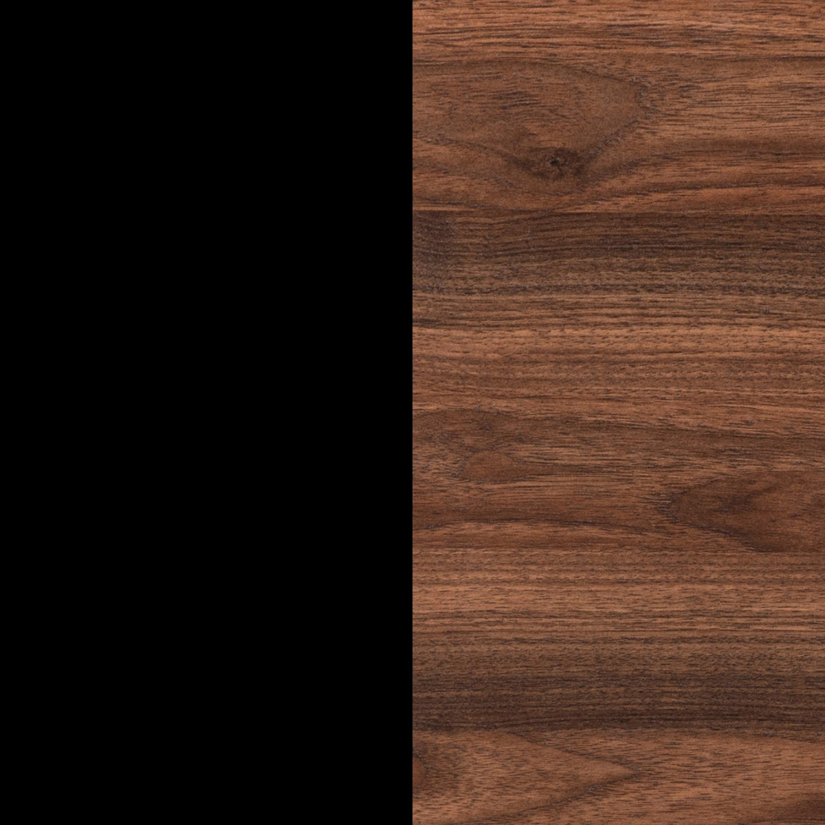 Walnut Top/Black Frame |#| Farmhouse Style Rustic Entryway Console Table - Black/Walnut Finish Top