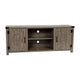 Gray |#| 59 Inch Barn Door TV Stand Fits up to 65inch TV's-Gray Wash Oak & Adjustable Shelf