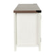 White |#| 59 Inch Barn Door TV Stand Fits up to 65" TV's-White Wash with Adjustable Shelf