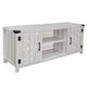 Light Gray |#| 58 Inch Barn Door TV Stand Fits up to 65" TV's-LT GY Wash with Adjustable Shelf