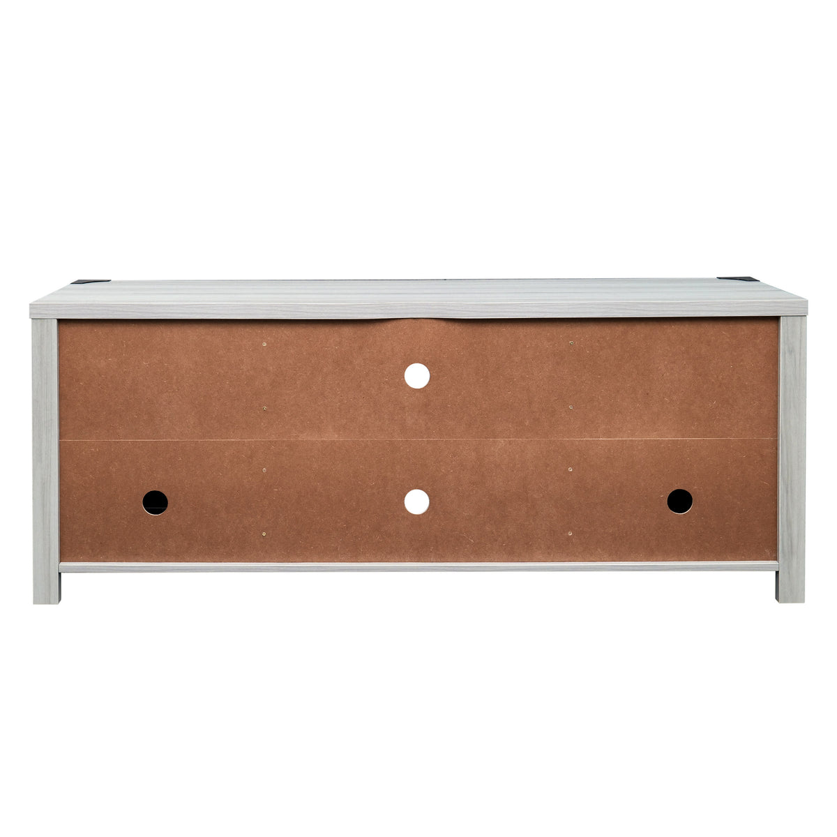 Light Gray |#| 58 Inch Barn Door TV Stand Fits up to 65" TV's-LT GY Wash with Adjustable Shelf