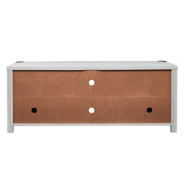 Light Gray |#| 58 Inch Barn Door TV Stand Fits up to 65" TV's-LT GY Wash with Adjustable Shelf