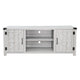 Light Gray |#| 58 Inch Barn Door TV Stand Fits up to 65" TV's-LT GY Wash with Adjustable Shelf