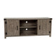 Gray |#| 59 Inch Barn Door TV Stand Fits up to 65" TV's-Gray Wash Oak & Adjustable Shelf