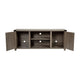 Gray |#| 59 Inch Barn Door TV Stand Fits up to 65" TV's-Gray Wash Oak & Adjustable Shelf