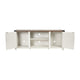 White |#| 59 Inch Barn Door TV Stand Fits up to 65" TV's-White Wash with Adjustable Shelf
