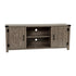 Gray |#| 59 Inch Barn Door TV Stand Fits up to 65" TV's-Gray Wash Oak & Adjustable Shelf
