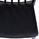Black Vinyl Seat/Black Wood Frame |#| Commercial Solid Wood Dining Chair with Vinyl Padded Seat - Black/Black