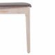 Beige Vinyl Seat/Antique White Wood Frame |#| Commercial Solid Wood Dining Chair with Vinyl Padded Seat - Antique White/Beige