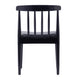 Black Vinyl Seat/Black Wood Frame |#| Commercial Solid Wood Dining Chair with Vinyl Padded Seat - Black/Black