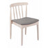 Chester Commercial Grade Solid Wood Dining Chair with Slatted Backrest and Vinyl Seat