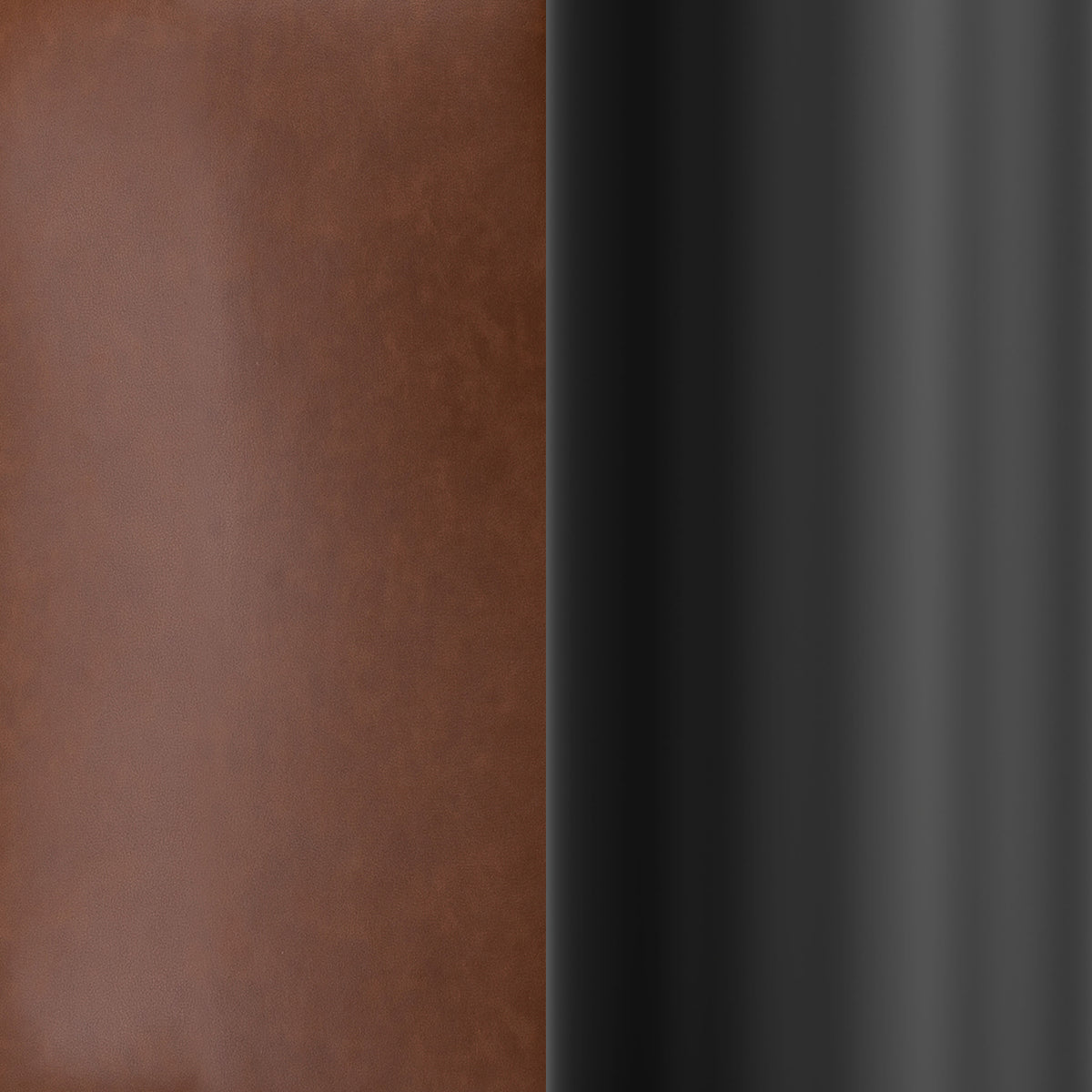 Cognac LeatherSoft/Black Frame |#| Commercial Wide Mid-Back Padded LeatherSoft Swivel Office Chair in Cognac/Black