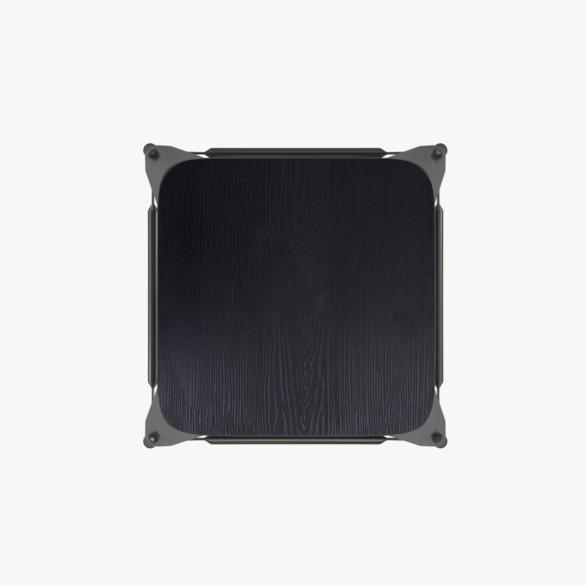 Black Resin Wood Seat/Black Frame |#| All-Weather Black Commercial Backless Bar Stools-Black Poly Seat-4 PK