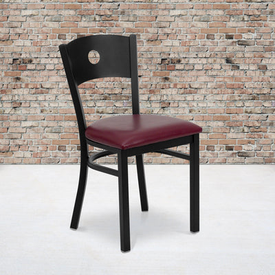 Circle Back Metal Restaurant Chair