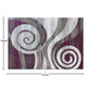Purple,5' x 7' |#| Modern Swirl Design Olefin Area Rug - Purple, White, & Gray - 5' x 7'