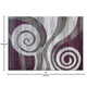 Purple,8' x 10' |#| Modern Swirl Design Olefin Area Rug - Purple, White, & Gray - 8' x 10'