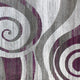 Purple,5' x 7' |#| Modern Swirl Design Olefin Area Rug - Purple, White, & Gray - 5' x 7'