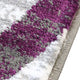 Purple,6' x 9' |#| Modern Swirl Design Olefin Area Rug - Purple, White, & Gray - 6' x 9'