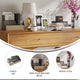 Galvanized |#| Galvanized Finish Metal and Rustic Wood 3 Piece Desktop or Vanity Organizer Set