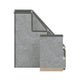 Galvanized |#| Galvanized Finish Metal and Rustic Wood 3 Piece Desktop or Vanity Organizer Set