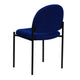 Navy Fabric |#| Comfort Navy Fabric Stackable Steel Side Reception Chair with Arms - Guest Chair