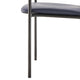 Navy Vinyl |#| Comfort Navy Vinyl Stackable Steel Side Reception Chair w/ Arms - Guest Chair