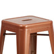 Copper |#| 24inch High Backless Copper Indoor-Outdoor Counter Height Stool