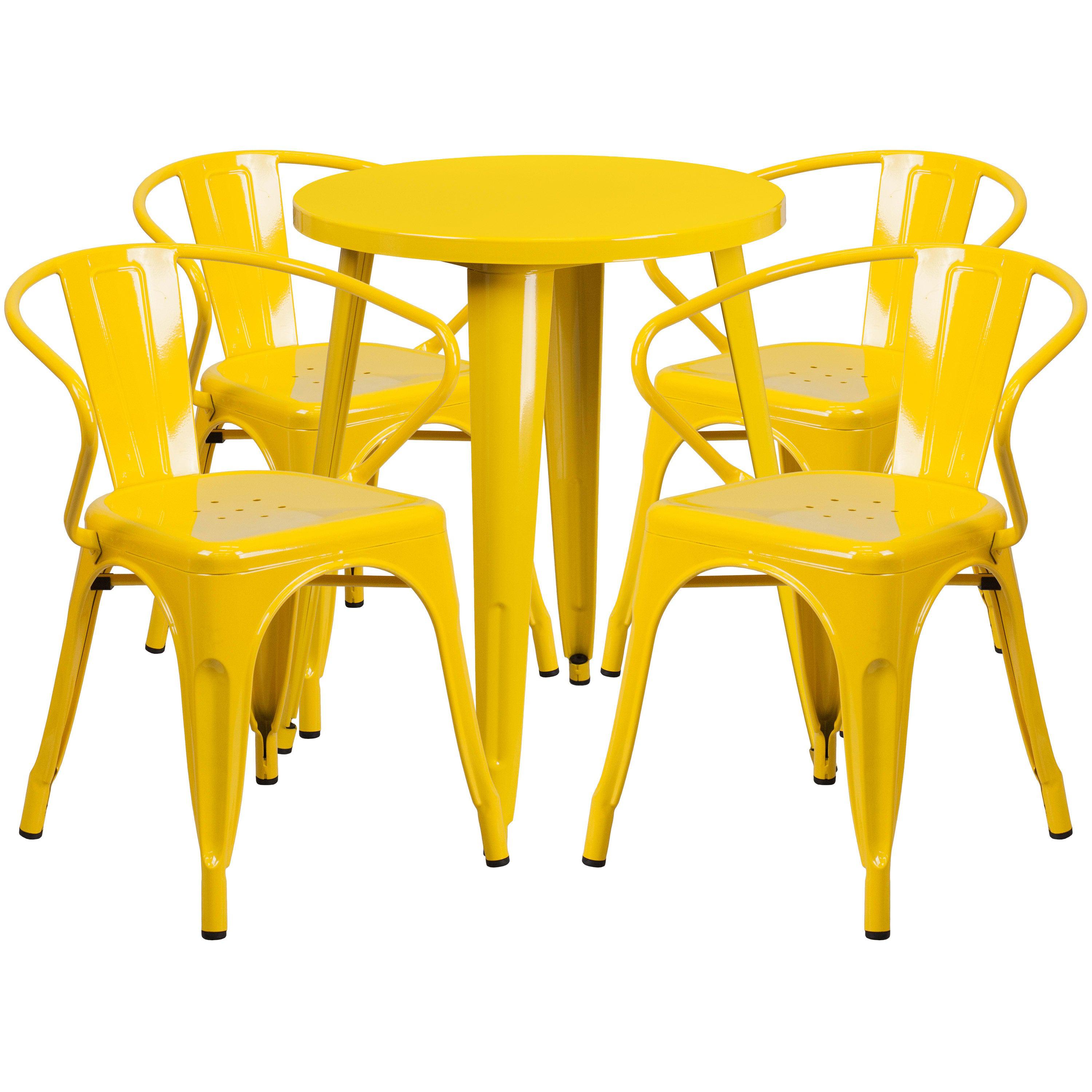 Metal restaurant tables and chairs deals