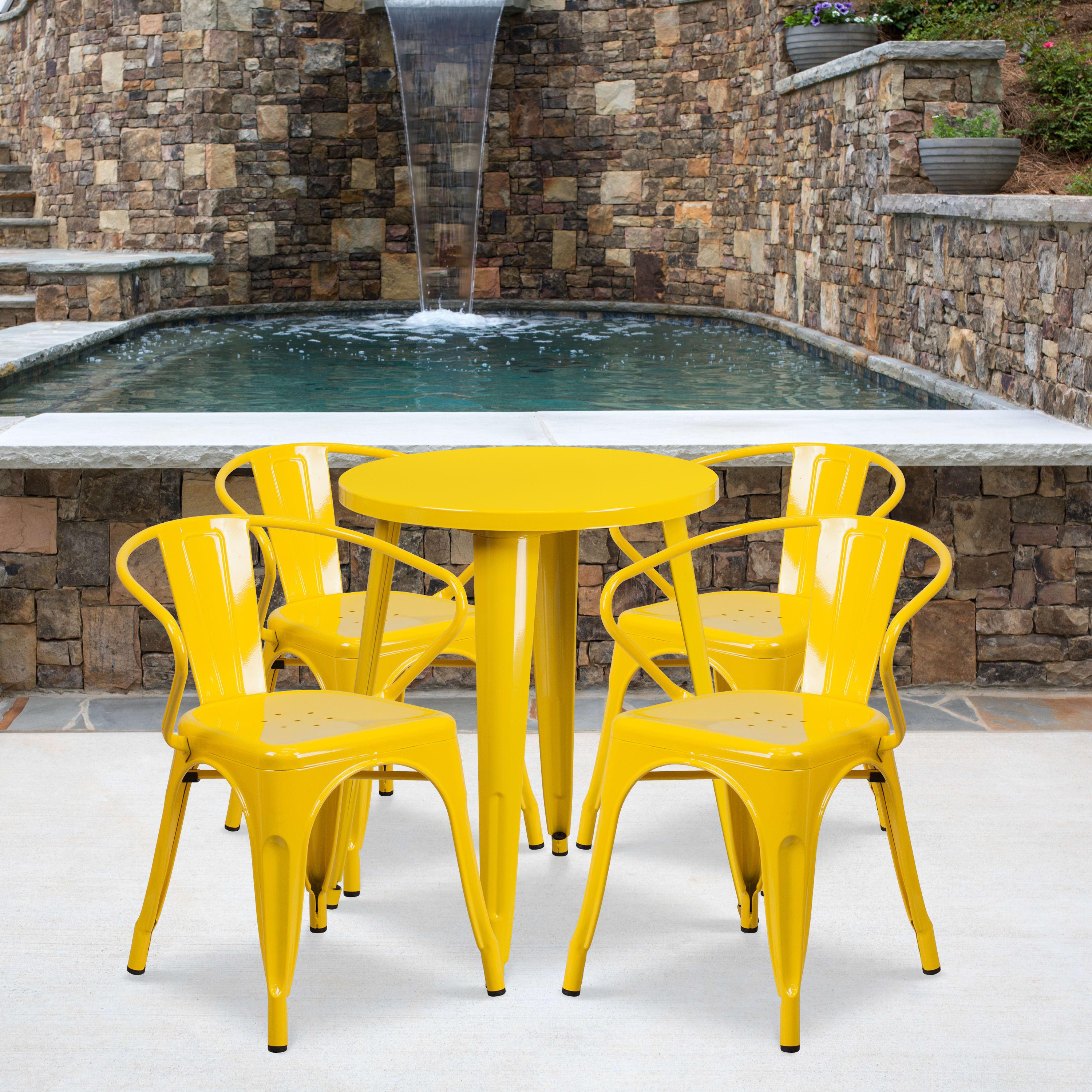 Metal hotsell chairs indoor