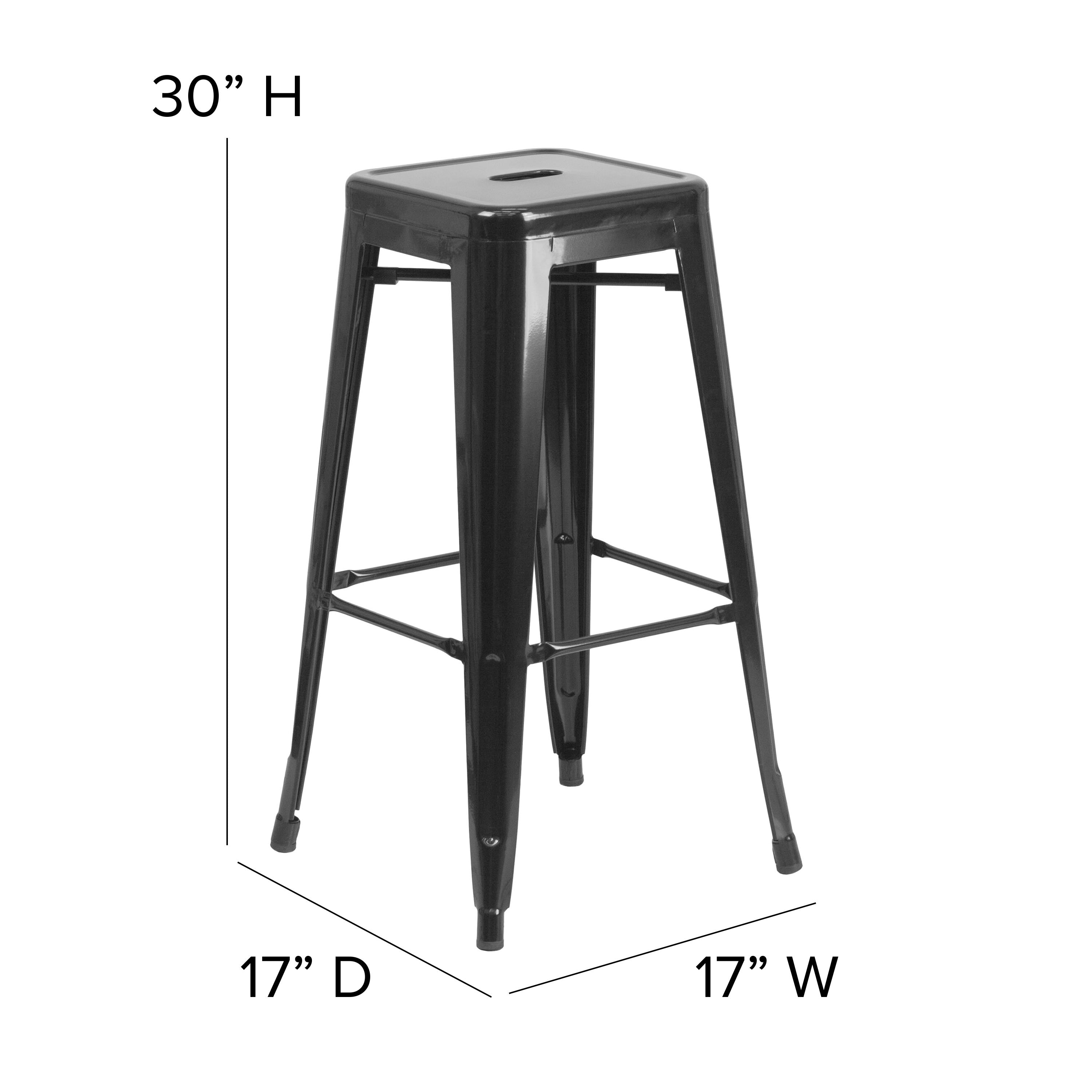 30 in on sale metal bar stools