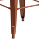 Copper |#| 30inch High Backless Copper Indoor-Outdoor Barstool - Patio Chair