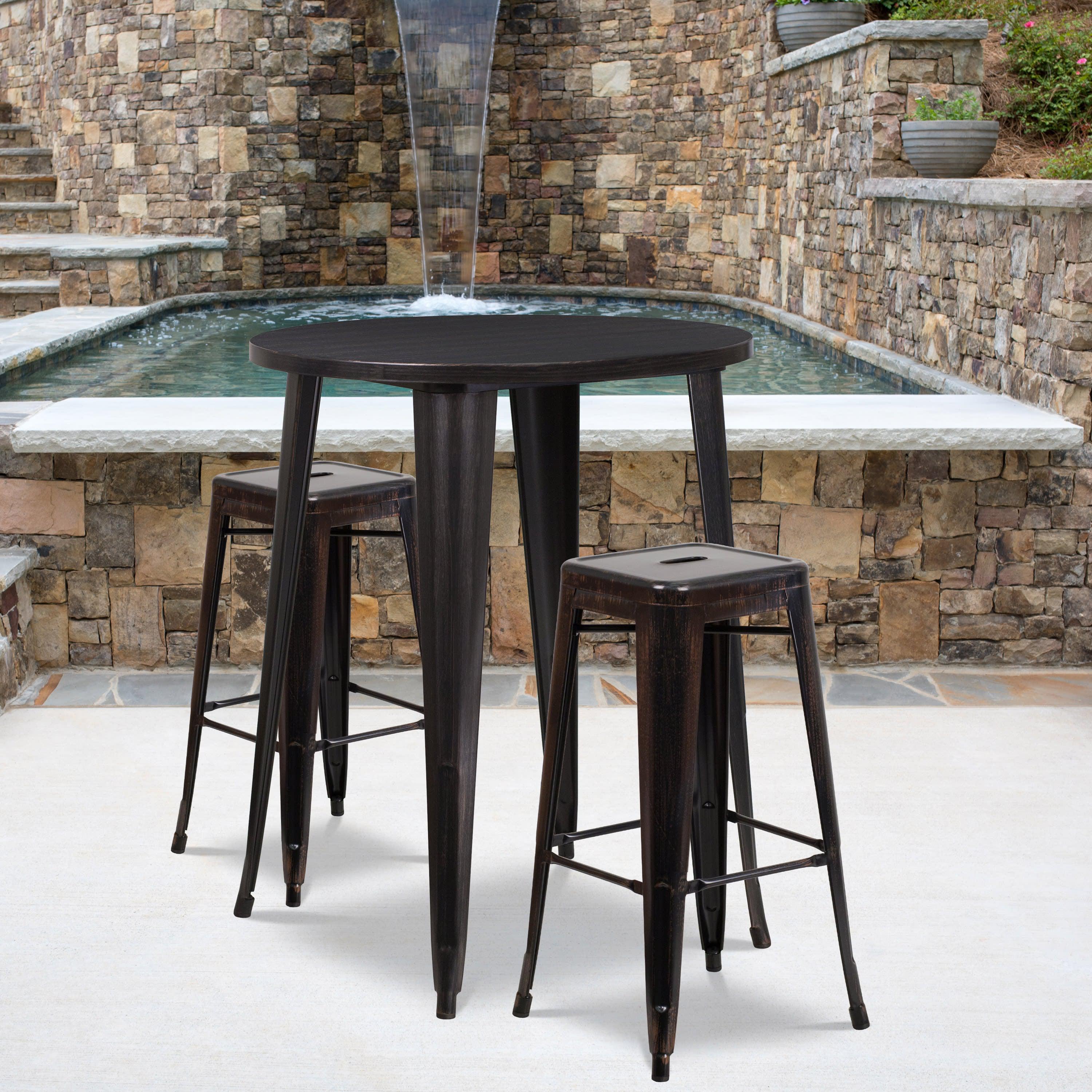 30 inch round cheap pub table set