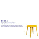 Yellow |#| 30inch Round Yellow Metal Indoor-Outdoor Table - Restaurant Furniture