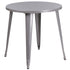 Commercial Grade 30" Round Metal Indoor-Outdoor Table