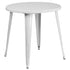 Commercial Grade 30" Round Metal Indoor-Outdoor Table