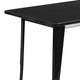 Black |#| 31.5inch x 63inch Rectangular Black Metal Indoor-Outdoor Table - Industrial Table