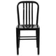 Black |#| Black Metal Indoor-Outdoor Chair - Kitchen Chair - Restaurant Seating