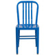 Blue |#| Blue Metal Indoor-Outdoor Chair - Kitchen Chair - Restaurant Seating