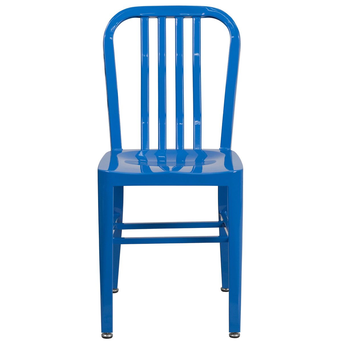 Blue |#| Blue Metal Indoor-Outdoor Chair - Kitchen Chair - Restaurant Seating