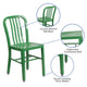 Green |#| Green Metal Indoor-Outdoor Chair - Kitchen Chair - Restaurant Seating