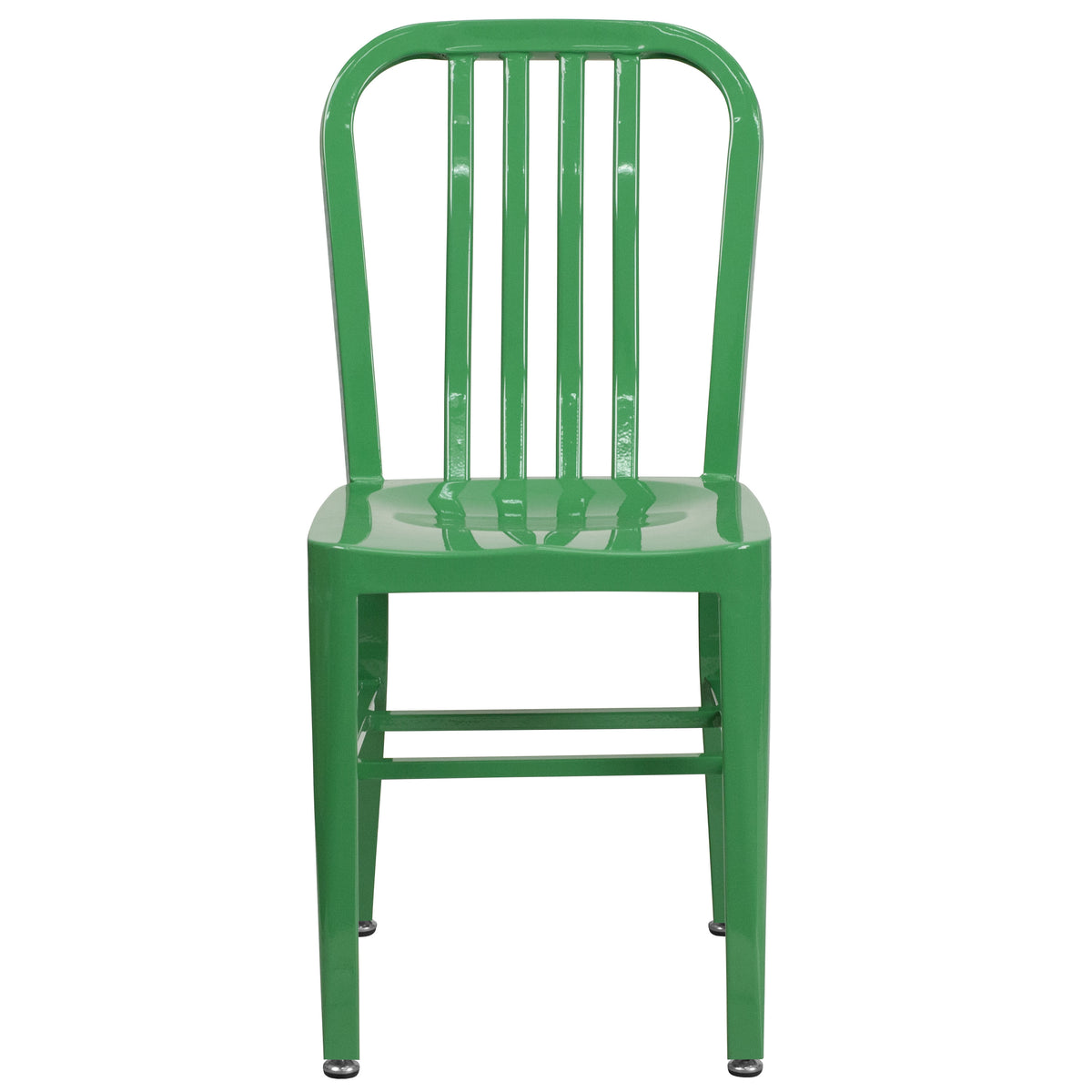 Green |#| Green Metal Indoor-Outdoor Chair - Kitchen Chair - Restaurant Seating