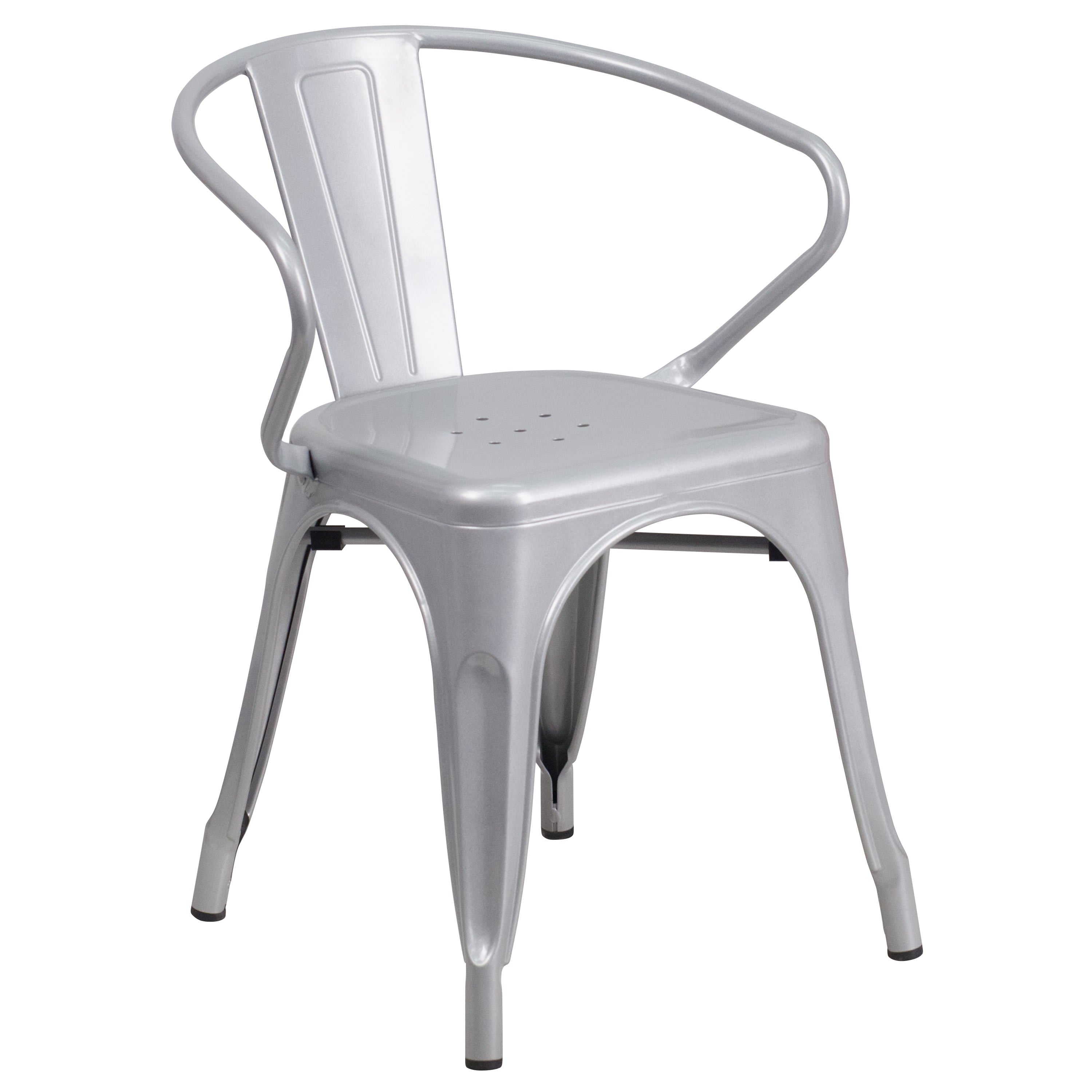 Metal Outdoor Chair with Arms CH 31270 BizChair