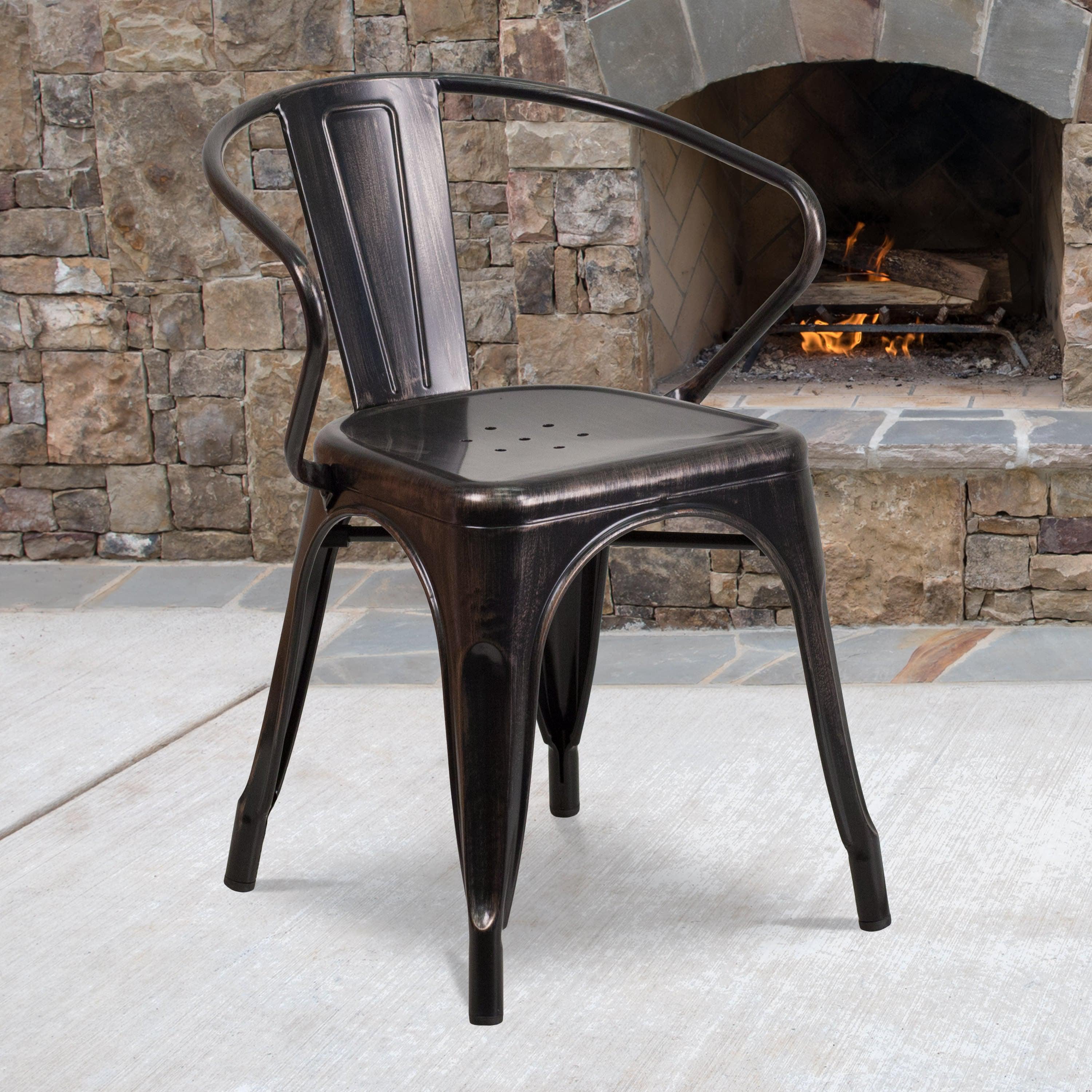 Sturdy outdoor chairs with arms shop