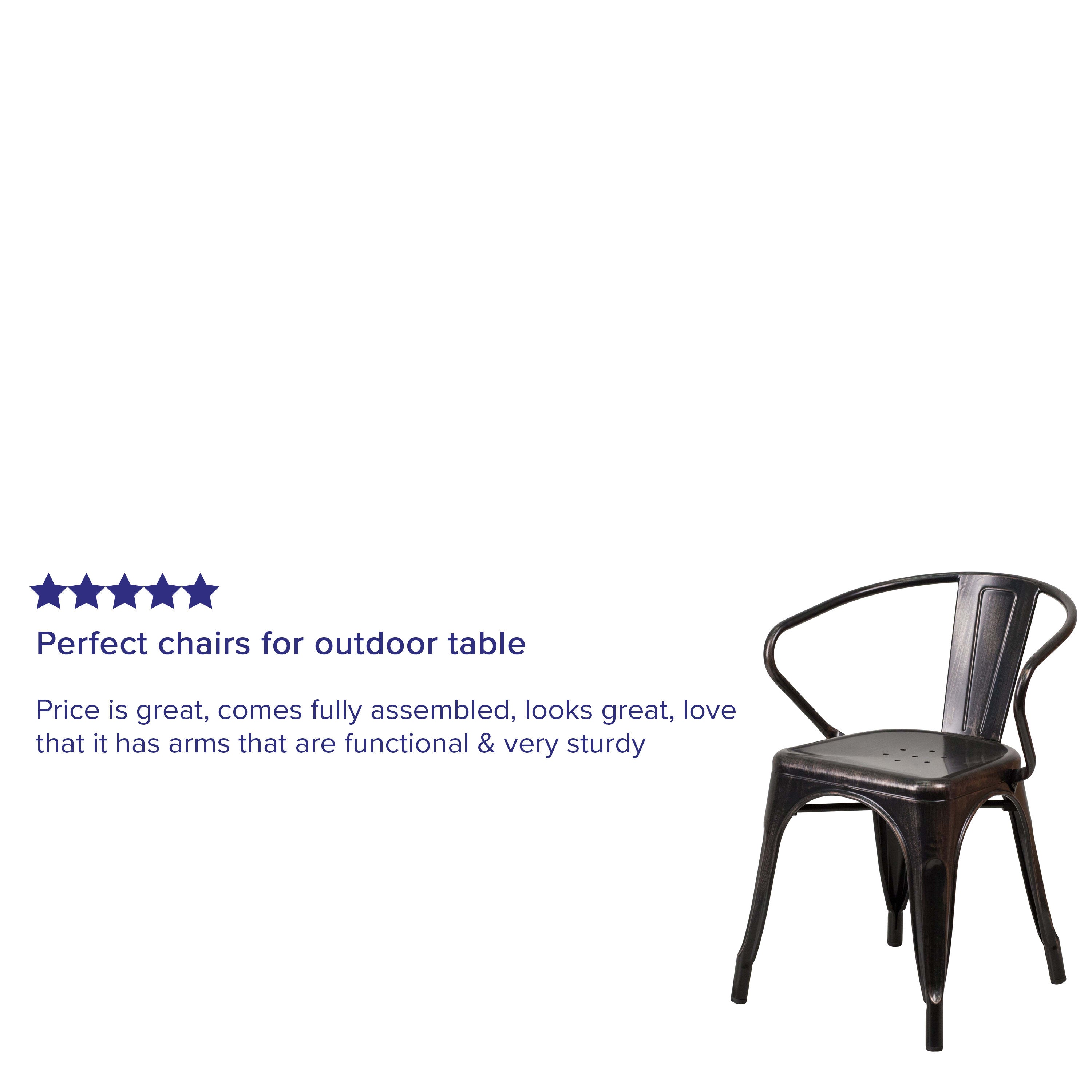 Sturdy chair with arms best sale