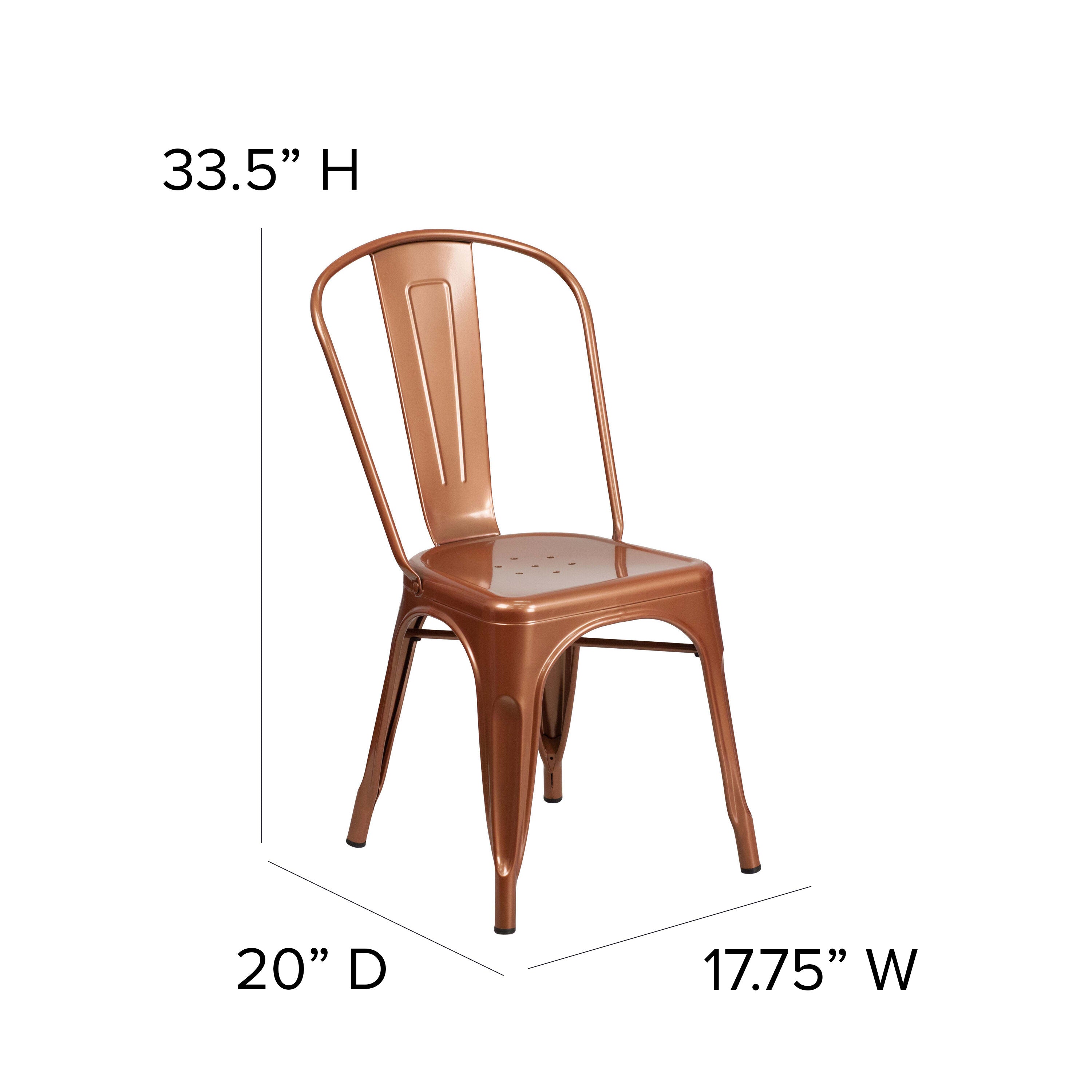Indoor Outdoor Stackable Chair ET 3534 SOLID BizChair