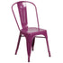 Commercial Grade Metal Indoor-Outdoor Stackable Chair